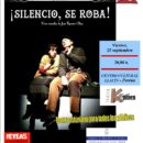 Viernes, 25 de septiembre -Teatro “Silencio se roba”de la Compañia Kumen