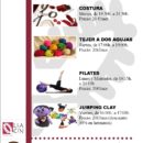 Abiertas las inscripciones todo el año  : coser, tejer, jumping clay, pilates, zumba y bodypump