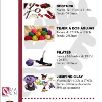 Abiertas las inscripciones todo el año  : coser, tejer, jumping clay, pilates, zumba y bodypump